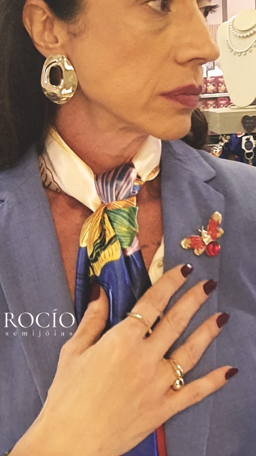 Campanha para a marca Rocio Semijóias 