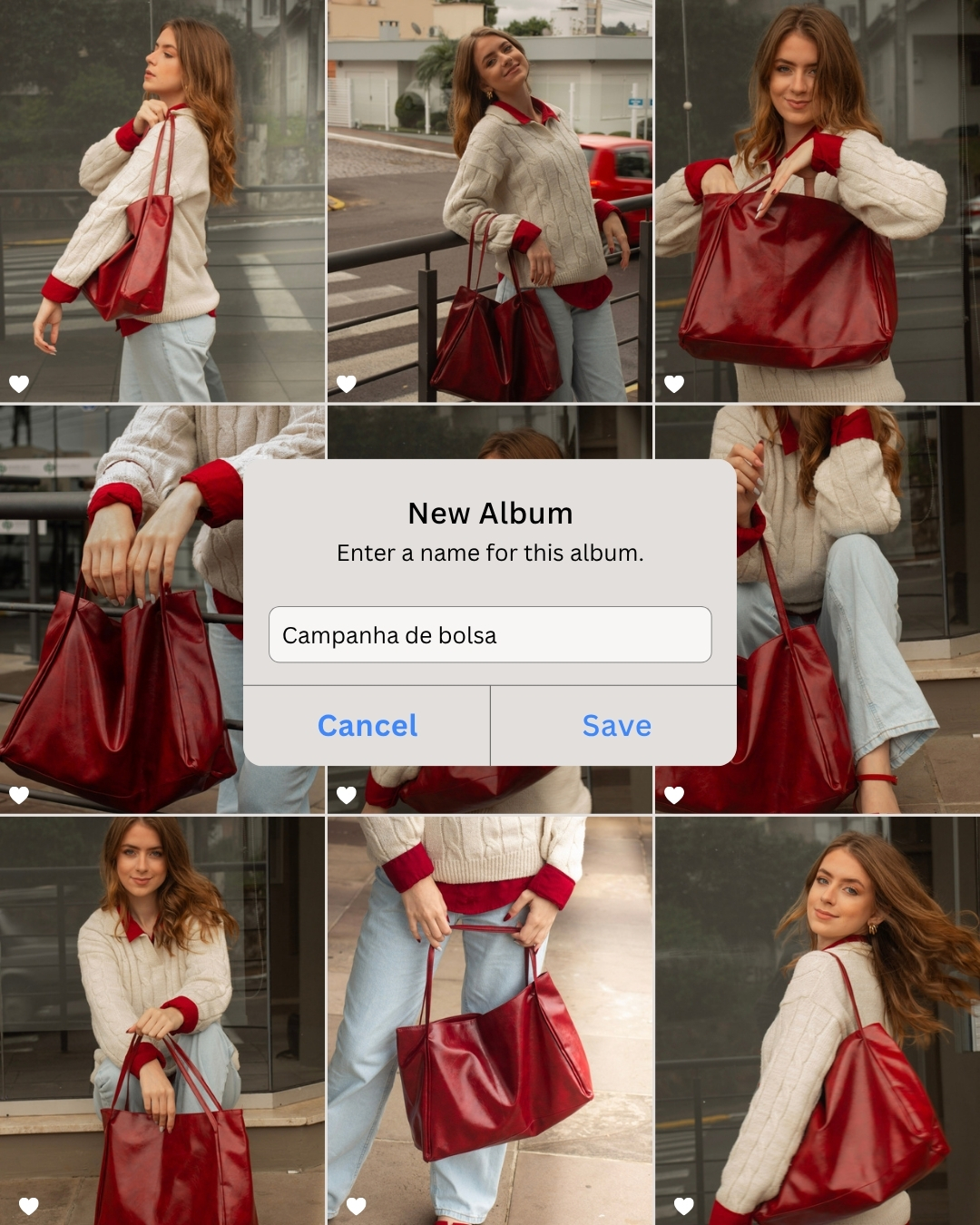 Exemplos de fotos para campanha de bolsa