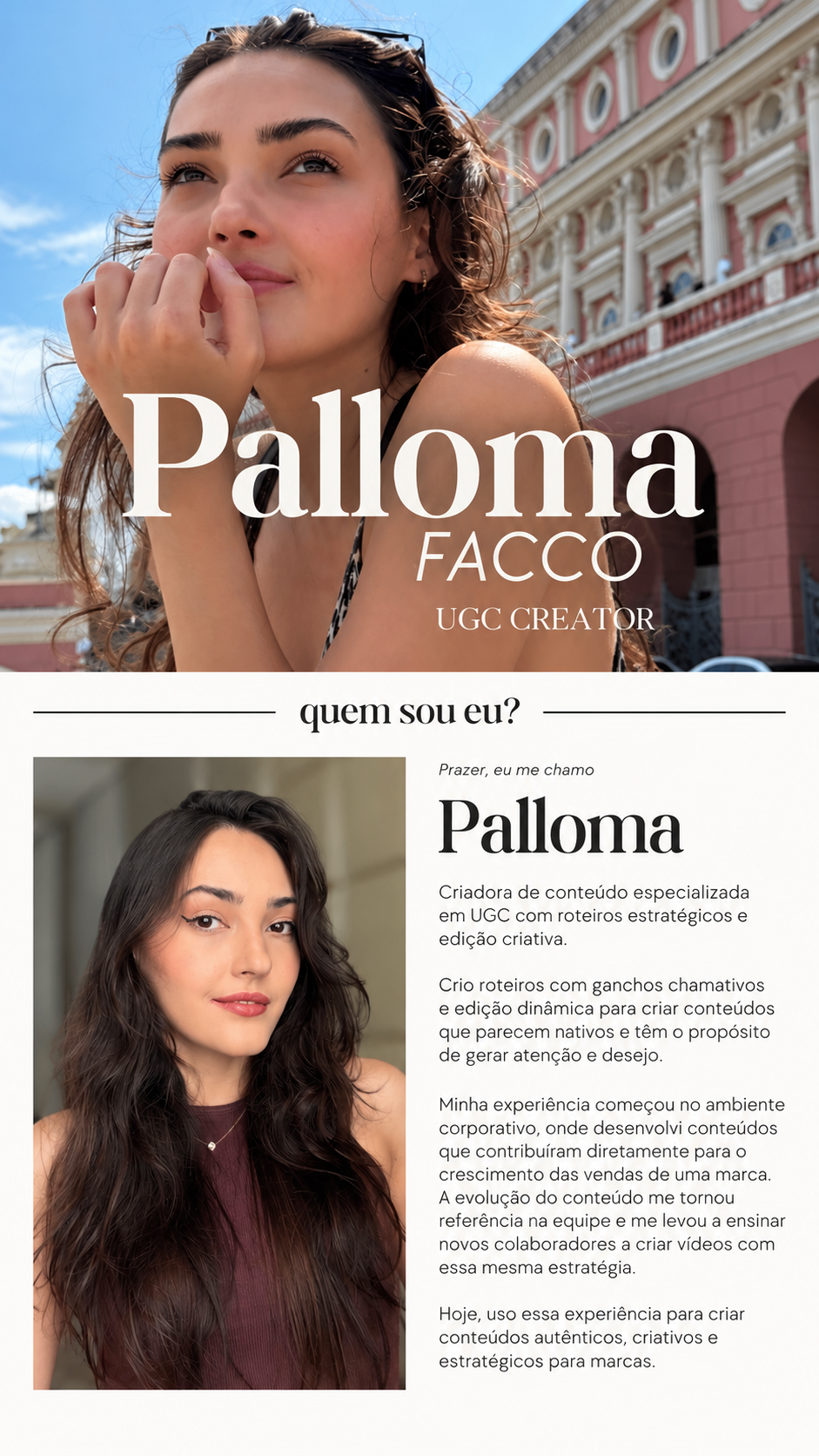 Portfólio UGC Creator Palloma Facco