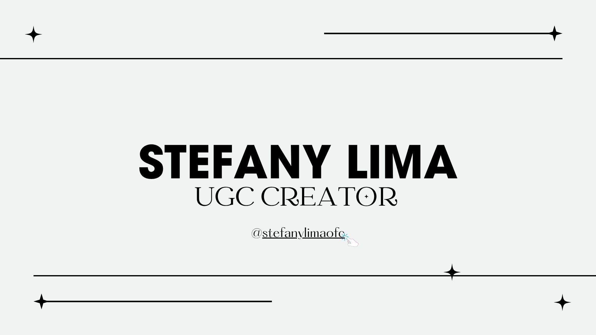 Mídia kit UGC Creator