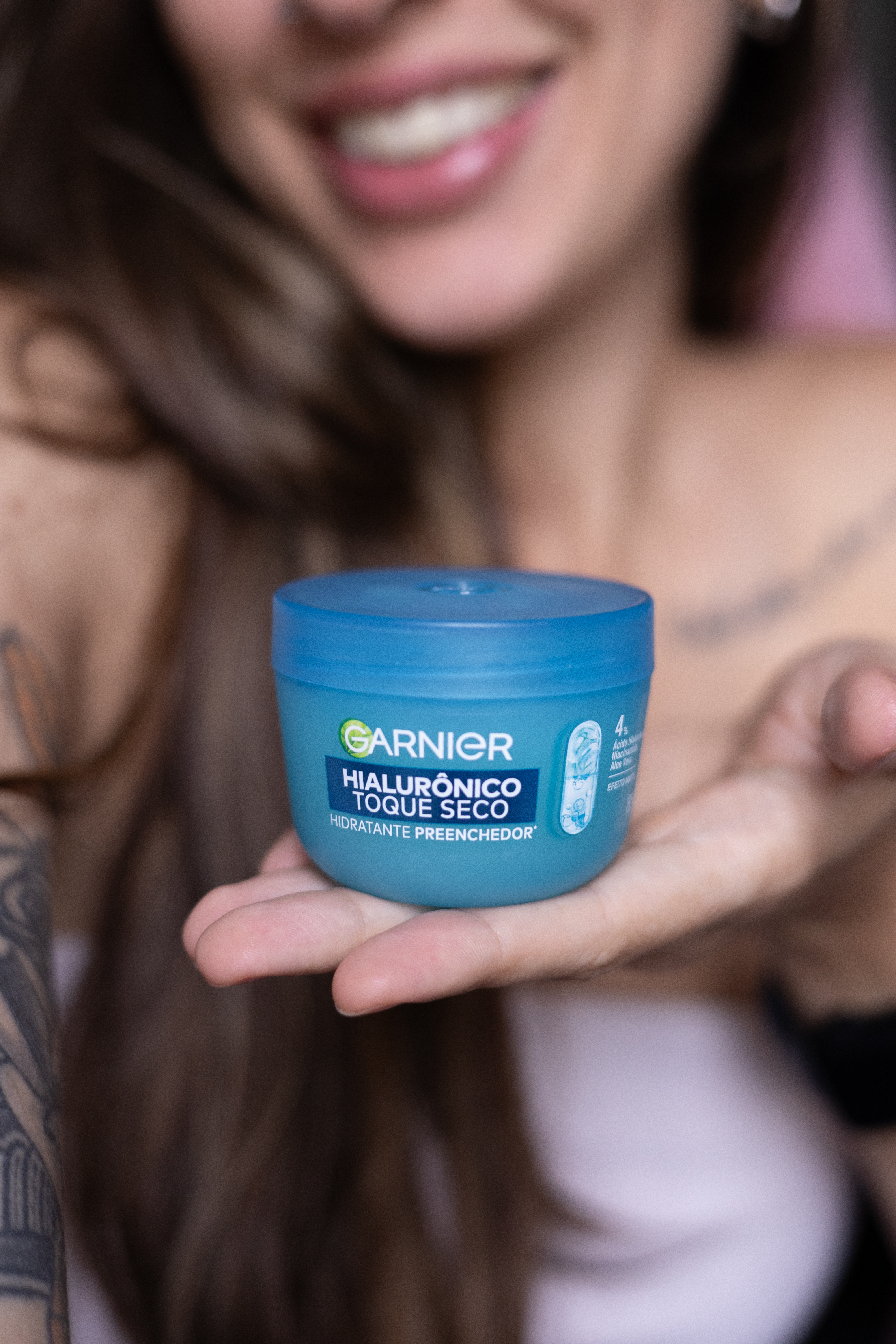 campanha do hidratante da garnier