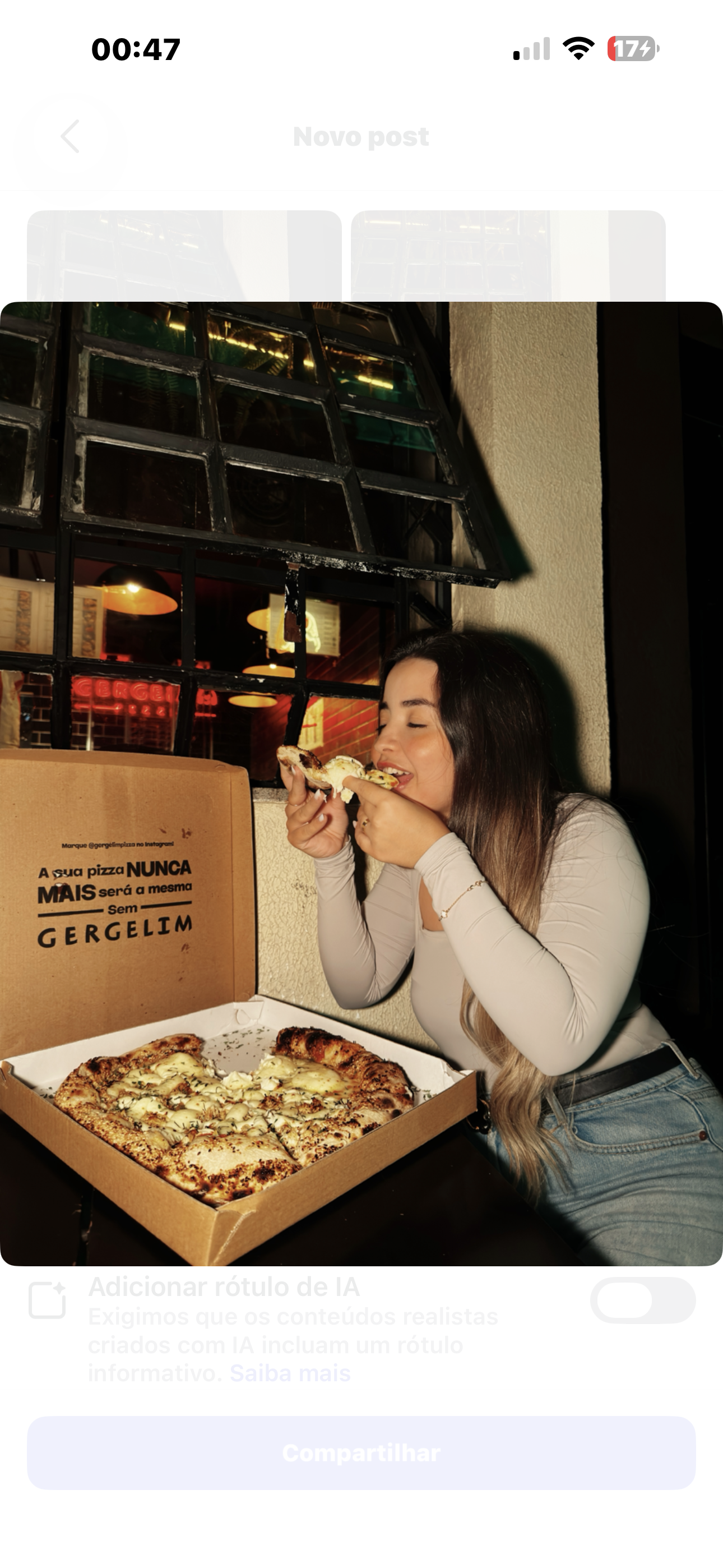 Campanha para a marca Gergelim Pizzas 