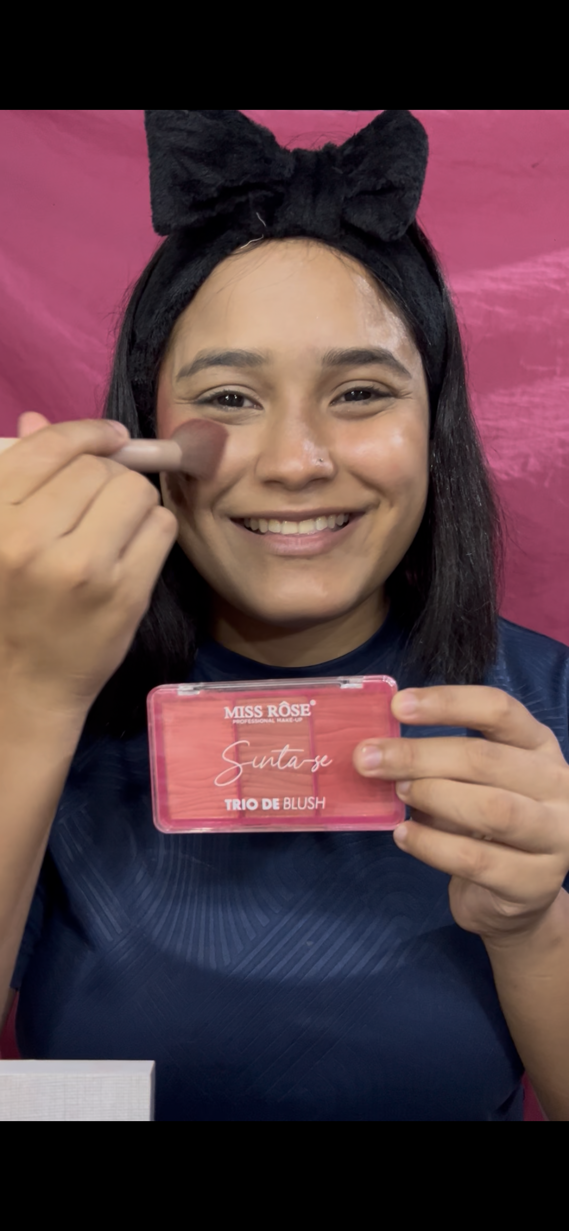 UGC Trio de Blush | Cor de Saúde | Aplicação Real