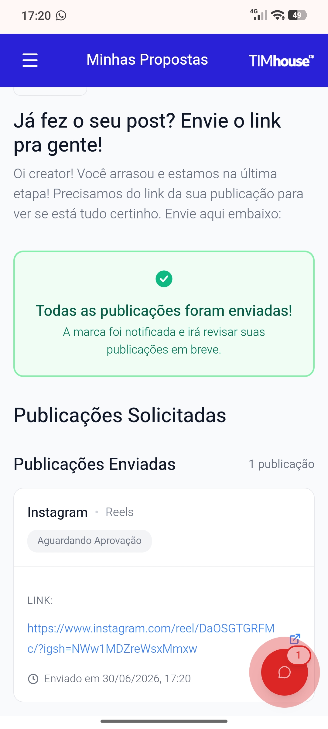 Campanha de Vendas e Conversão — TIM Brasil (Instagram)