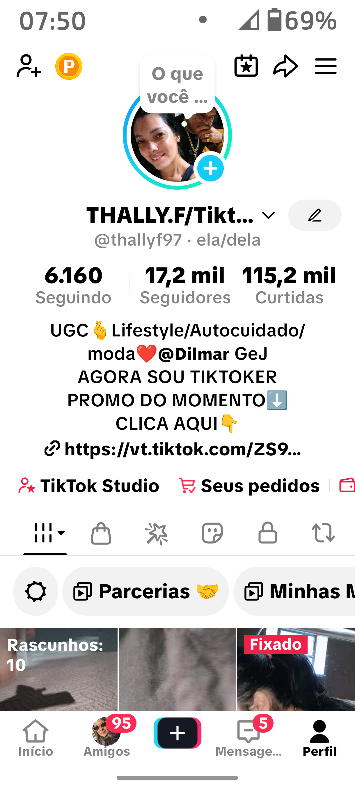Sou influencier UGC da squid e da mis