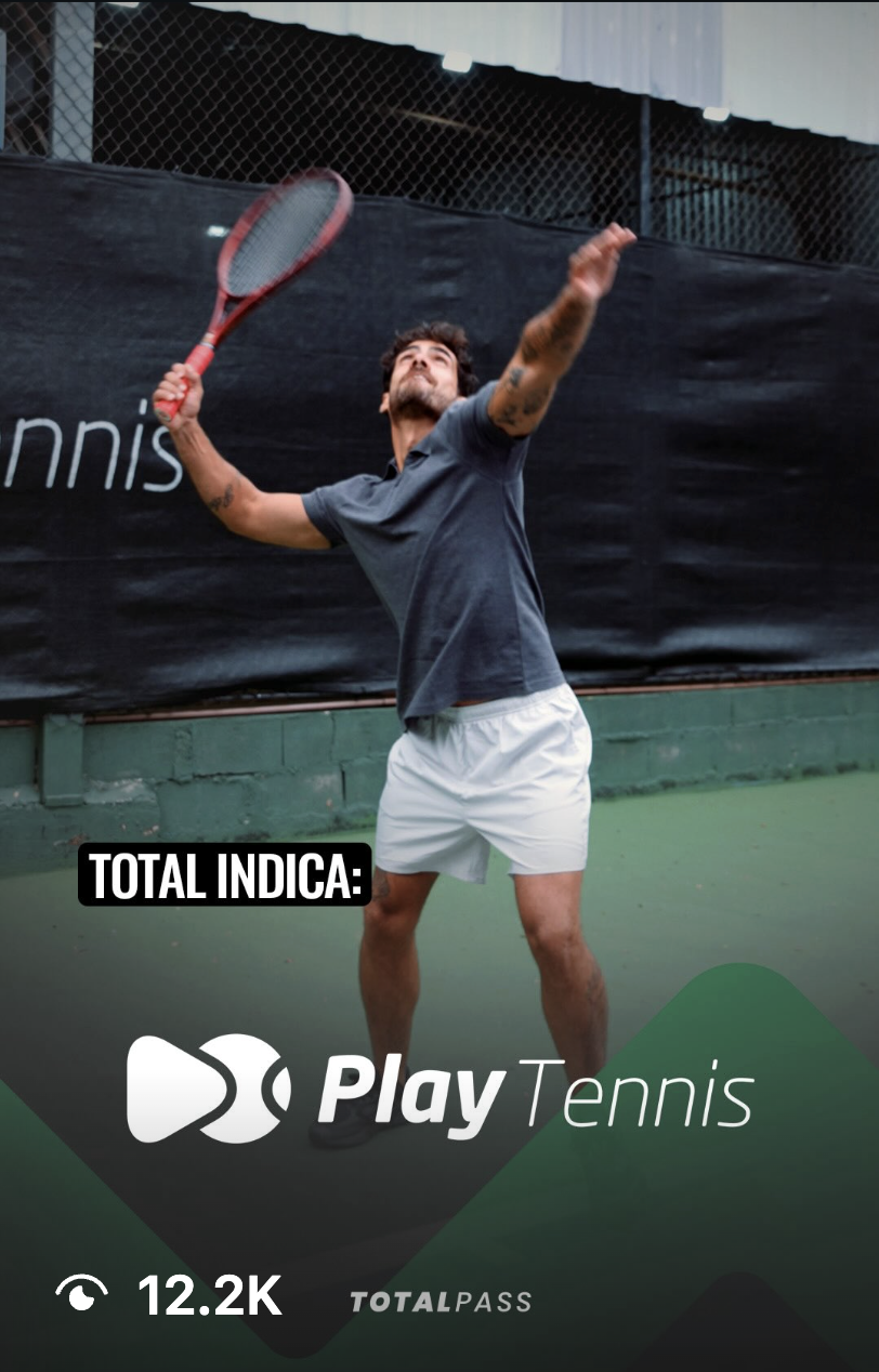Campanha Total Pass X Play Tennis
